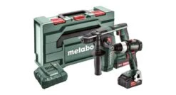 Metabo Comboset 2.5.2 18V Li-Ion Accu Accuboor (BS18LT BL) & Boorhamer (BH18LTX BL) Combiset (1x 2,0Ah + 1x 4,0Ah) In MetaBOX - Koolborstelloos - 685182000
