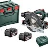 Metabo KS 18 LTX 57 18V Li-Ion Accu Cirkelzaag Set (2x 5,2Ah Accu) In MetaBox - 57mm - 601857700 -Metabo 16ab191ee1faeb642a35ea48e707d9e6