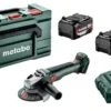 Metabo W 18 LT BL 11-125 18V Li-Ion Accu Haakse Slijper Set (2x Li-Power 4.0Ah) In MetaBox -Metabo 2de99846b281a47fc49ffe45440aa5c4