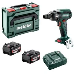 Metabo SSW 18 LTX 400 BL 18V Li-Ion Accu Slagmoersleutel Set (2x Li-Power 5.2Ah Accu) In MetaBOX - 400Nm - 1/2" - Koolborstelloos
