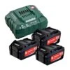 Metabo 685049000 18V Li-Ion Accu Starterset (3x 4.0Ah) + Lader -Metabo 6237c8e32ce54bc327a15f1f73def8ca