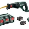Metabo ASE 18 LTX 18V Li-Ion Accu Reciprozaag Set (2x 4.0Ah Li-Power Accu) In MetaBOX - Snelwissel - 602269610