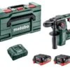 Metabo PowerMaxx BH 12 BL 16 12V Li-ion Accu SDS-plus Boorhamer Set (2x 4.0Ah Accu) In MetaBox - 1.3J - Koolborstelloos - 600207800 -Metabo 7429ba7fb6b4e3d4c74485a16f089c99