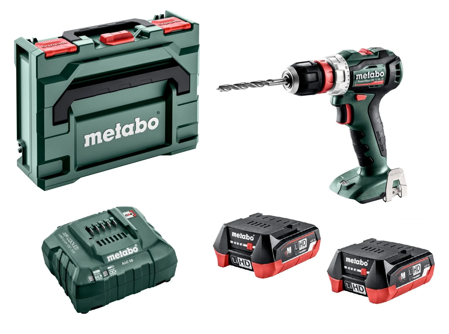 Metabo PowerMaxx BS 12 BL Q 12V LiHD Accu Boor-/schroefmachine Set (2x 4,0Ah Accu) In MetaBOX - Koolborstelloos - 601039800 3 Metabo PowerMaxx BS 12 BL Q 12V LiHD Accu Boor-/schroefmachine Set (2x 4,0Ah Accu) In MetaBOX - Koolborstelloos - 601039800