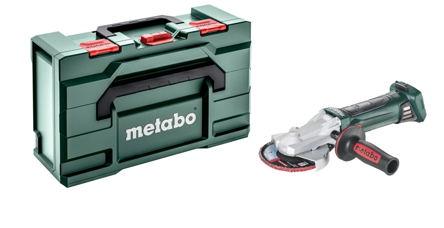 Metabo WF 18 LTX 125 QUICK 18V Li-Ion Accu Platkop Haakse Slijper Body In MetaBox - 125mm - 601306840 3 Metabo WF 18 LTX 125 QUICK 18V Li-Ion Accu Platkop Haakse Slijper Body In MetaBox - 125mm - 601306840