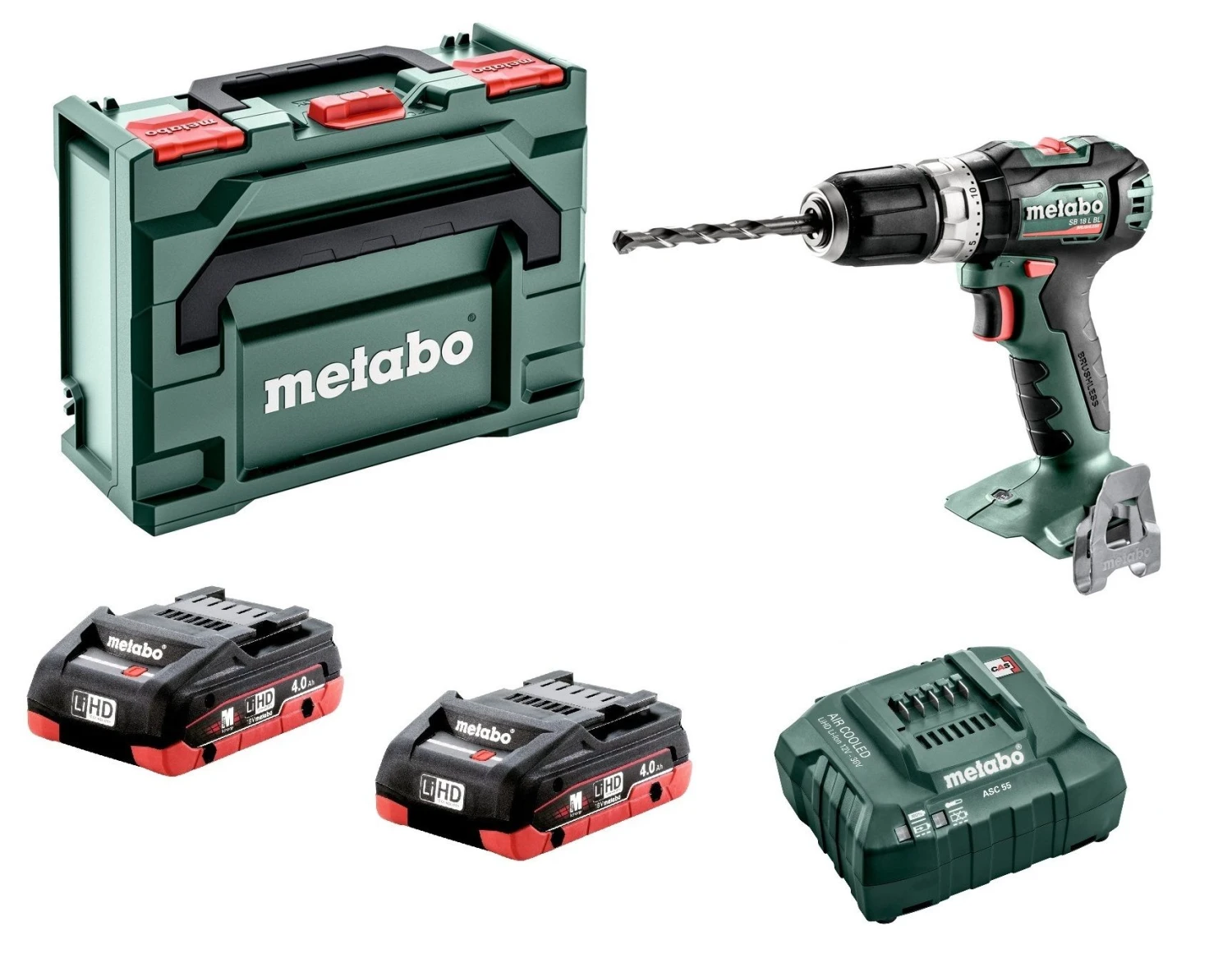 Metabo SB 18 L BL 18V LiHD Accu Klopboormachine Set (2x 4,0Ah) In MetaBOX - 32mm - 13mm - Koolborstelloos 3 Metabo SB 18 L BL 18V LiHD Accu Klopboormachine Set (2x 4,0Ah) In MetaBOX - 32mm - 13mm - Koolborstelloos
