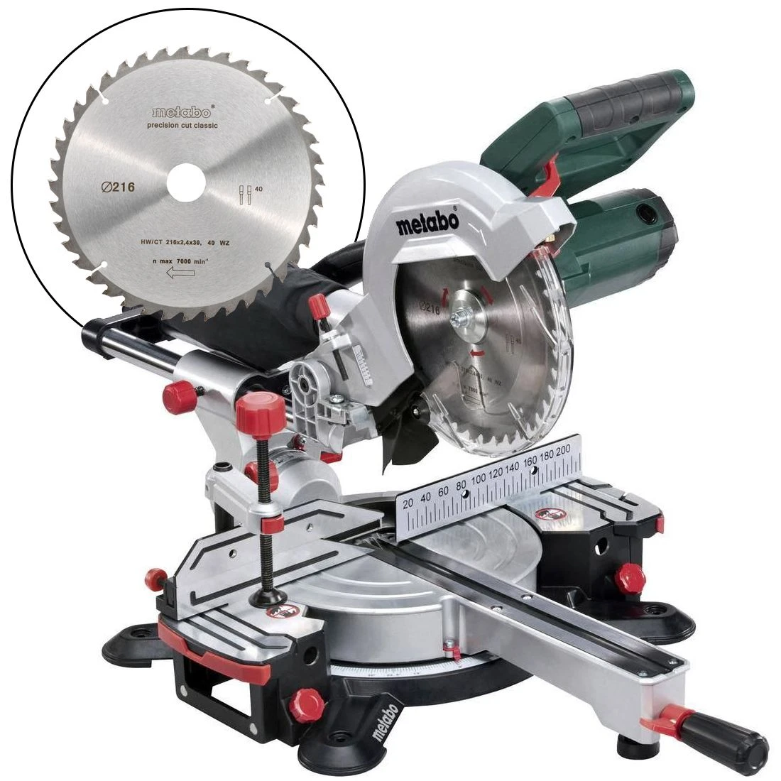Metabo KGS 216 M Afkortzaag Met 2 Zaagbladen - 1500W - 216 X 30mm - 690827000 3 Metabo KGS 216 M Afkortzaag Met 2 Zaagbladen - 1500W - 216 X 30mm - 690827000