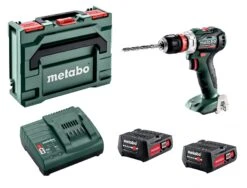 Metabo PowerMaxx BS 12 BL Q 12V Li-Ion Accu Boor-/schroefmachine Set (2x 2,0Ah Accu) In MetaBOX - Koolborstelloos - 601039500