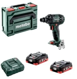 Metabo SSW 18 LTX 300 BL 18V LiHD Accu Slagmoersleutel Set (2x 4.0Ah LiHD Accu) In MetaBox - 300Nm - 1/2" - Koolborstelloos - 602395800